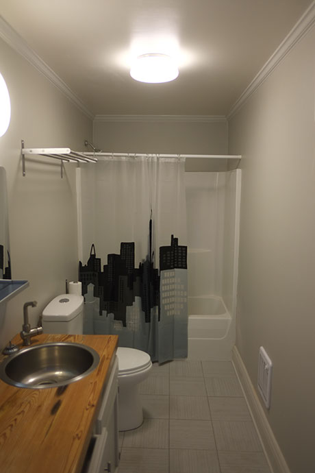 Office 127 Bathroom, Woodville Office Rental | Woodville Lofts & Studios, Mississippi, MS
