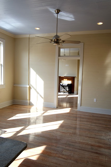 Apartment A Interior and Fireplace Woodville Apartment Rental | Woodville Lofts & Studios, Mississippi, MS