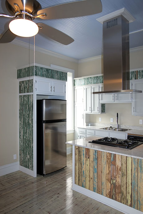 Apartment E Kitchen, Woodville Apartment Rental | Woodville Lofts & Studios, Mississippi, MS
