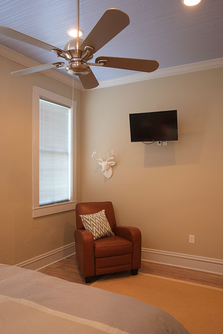 Courthouse Suite - Fully Equipped and Furnished Overnight Stays, Bedroom | Woodville Lofts & Studios, Mississippi, MS
